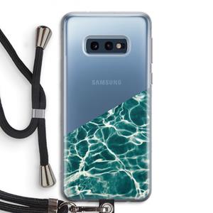 CaseCompany Weerkaatsing water: Samsung Galaxy S10e Transparant Hoesje met koord