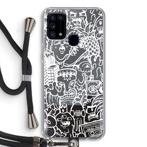 CaseCompany Vexx Mixtape #2: Samsung Galaxy M31 Transparant Hoesje met koord