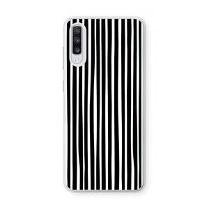 CaseCompany Stripes: Samsung Galaxy A70 Transparant Hoesje