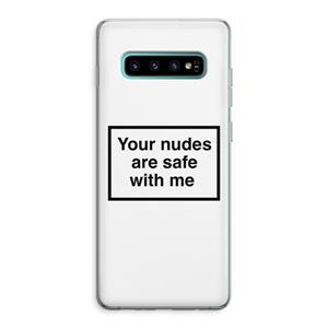CaseCompany Safe with me: Samsung Galaxy S10 Plus Transparant Hoesje