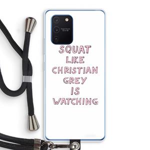 CaseCompany Christian Grey: Samsung Galaxy Note 10 Lite Transparant Hoesje met koord
