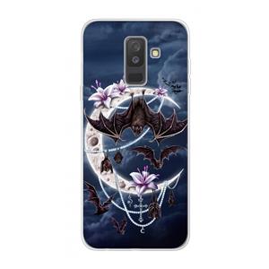 CaseCompany Vleermuizen Maan: Samsung Galaxy A6 Plus (2018) Transparant Hoesje
