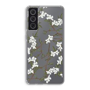 CaseCompany Blossoming spring: Samsung Galaxy S21 FE Transparant Hoesje