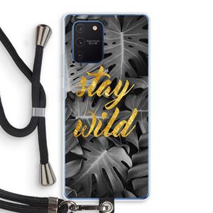 CaseCompany Stay wild: Samsung Galaxy Note 10 Lite Transparant Hoesje met koord