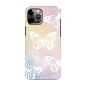 CaseCompany White butterfly: Volledig geprint iPhone 12 Pro Hoesje