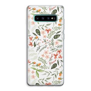 CaseCompany Sweet little flowers: Samsung Galaxy S10 Plus Transparant Hoesje