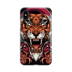 CaseCompany Tiger and Rattlesnakes: iPhone Xs Volledig Geprint Hoesje