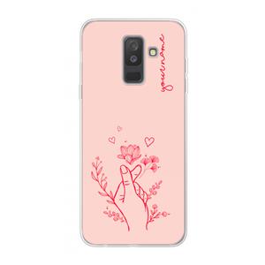 CaseCompany Giving Flowers: Samsung Galaxy A6 Plus (2018) Transparant Hoesje