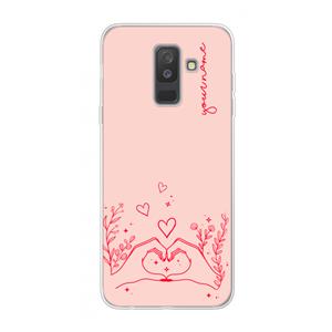 CaseCompany Love is in the air: Samsung Galaxy A6 Plus (2018) Transparant Hoesje