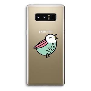 CaseCompany Birdy: Samsung Galaxy Note 8 Transparant Hoesje