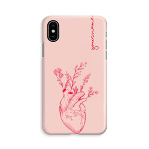 CaseCompany Blooming Heart: iPhone X Volledig Geprint Hoesje