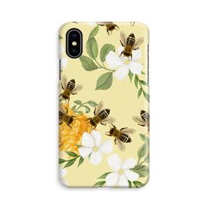 CaseCompany No flowers without bees: iPhone Xs Volledig Geprint Hoesje