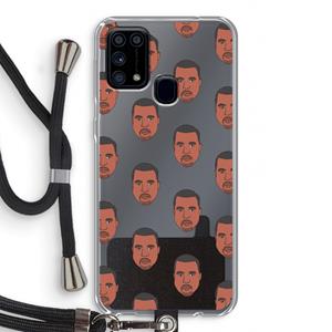 CaseCompany Kanye Call Me℃: Samsung Galaxy M31 Transparant Hoesje met koord