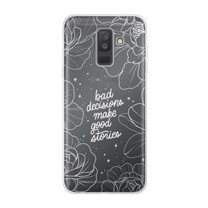 CaseCompany Good stories: Samsung Galaxy A6 Plus (2018) Transparant Hoesje