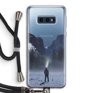 CaseCompany Wanderlust: Samsung Galaxy S10e Transparant Hoesje met koord