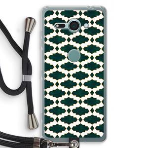 CaseCompany Moroccan tiles: Sony Xperia XZ2 Compact Transparant Hoesje met koord