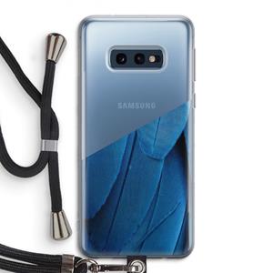 CaseCompany Pauw: Samsung Galaxy S10e Transparant Hoesje met koord