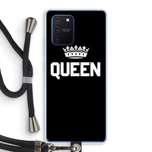 CaseCompany Queen zwart: Samsung Galaxy Note 10 Lite Transparant Hoesje met koord