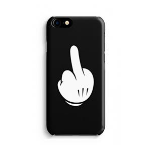 CaseCompany Middle finger black: Volledig geprint iPhone SE 2020 Hoesje