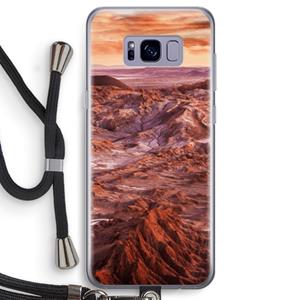 CaseCompany Mars: Samsung Galaxy S8 Transparant Hoesje met koord