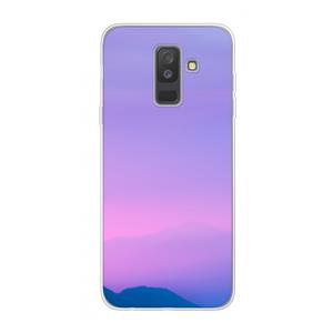 CaseCompany Sunset pastel: Samsung Galaxy A6 Plus (2018) Transparant Hoesje