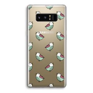CaseCompany Vogeltjes: Samsung Galaxy Note 8 Transparant Hoesje