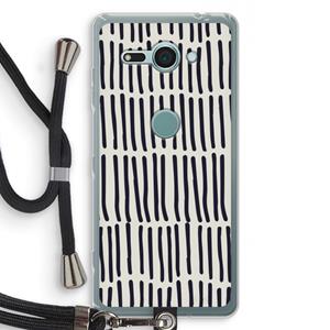 CaseCompany Moroccan stripes: Sony Xperia XZ2 Compact Transparant Hoesje met koord