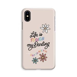 CaseCompany Tough Life: iPhone X Volledig Geprint Hoesje
