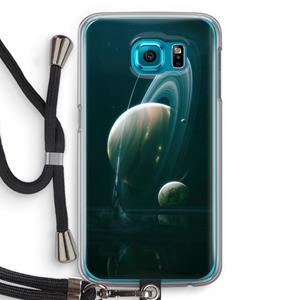 CaseCompany Mercurius: Samsung Galaxy S6 Transparant Hoesje met koord