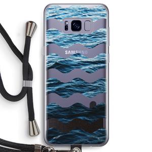 CaseCompany Oceaan: Samsung Galaxy S8 Transparant Hoesje met koord