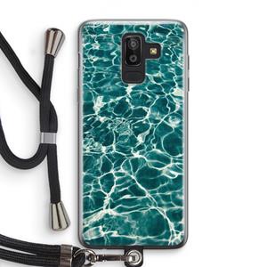 CaseCompany Weerkaatsing water: Samsung Galaxy J8 (2018) Transparant Hoesje met koord