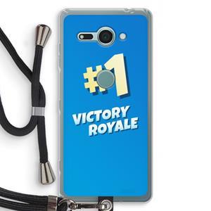 CaseCompany Victory Royale: Sony Xperia XZ2 Compact Transparant Hoesje met koord