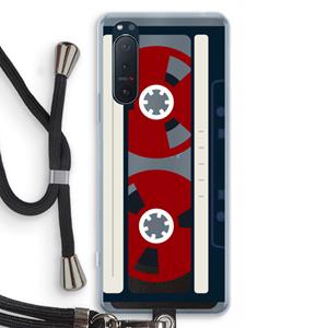 CaseCompany Here's your tape: Sony Xperia 5 II Transparant Hoesje met koord