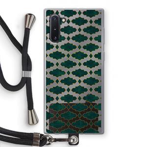 CaseCompany Moroccan tiles: Samsung Galaxy Note 10 Transparant Hoesje met koord