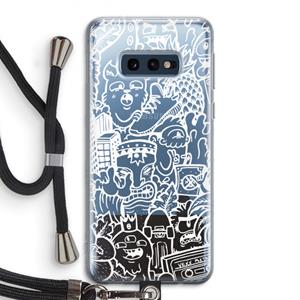 CaseCompany Vexx Mixtape #2: Samsung Galaxy S10e Transparant Hoesje met koord