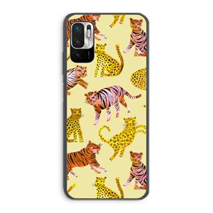 CaseCompany Cute Tigers and Leopards: Xiaomi Redmi Note 10 5G Transparant Hoesje