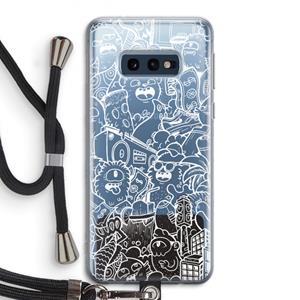 CaseCompany Vexx City #2: Samsung Galaxy S10e Transparant Hoesje met koord