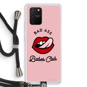 CaseCompany Badass Babes Club: Samsung Galaxy S10 Lite Transparant Hoesje met koord