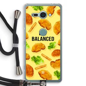 CaseCompany Eat Balanced: Sony Xperia XZ2 Compact Transparant Hoesje met koord