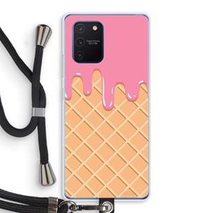 CaseCompany Ice cream: Samsung Galaxy Note 10 Lite Transparant Hoesje met koord