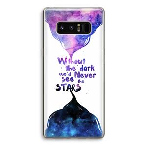 CaseCompany Stars quote: Samsung Galaxy Note 8 Transparant Hoesje