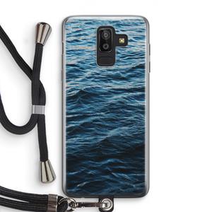 CaseCompany Oceaan: Samsung Galaxy J8 (2018) Transparant Hoesje met koord