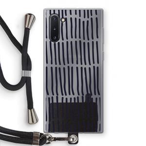CaseCompany Moroccan stripes: Samsung Galaxy Note 10 Transparant Hoesje met koord
