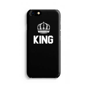 CaseCompany King zwart: Volledig geprint iPhone SE 2020 Hoesje