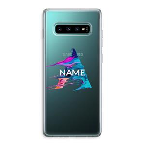 CaseCompany Abstract Spectrum: Samsung Galaxy S10 Plus Transparant Hoesje