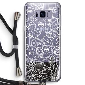 CaseCompany Vexx City #2: Samsung Galaxy S8 Transparant Hoesje met koord