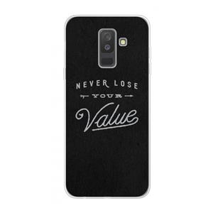 CaseCompany Never lose your value: Samsung Galaxy A6 Plus (2018) Transparant Hoesje