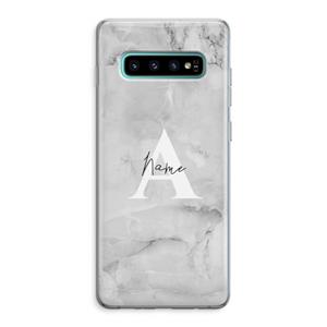 CaseCompany Ivory Marble: Samsung Galaxy S10 Plus Transparant Hoesje