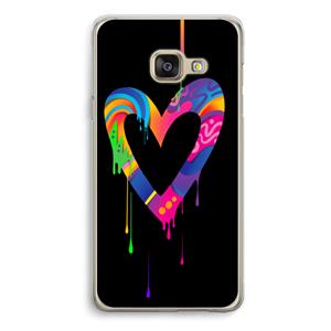 CaseCompany Melts My Heart: Samsung A3 (2017) Transparant Hoesje