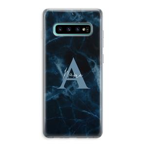 CaseCompany Midnight Marble: Samsung Galaxy S10 Plus Transparant Hoesje